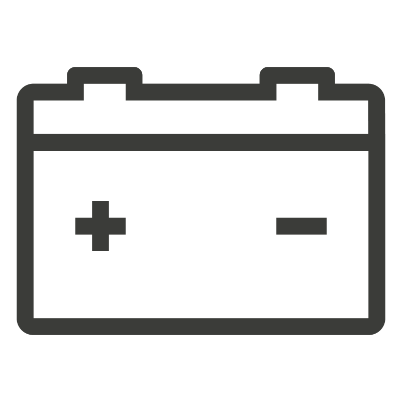 Synchrony Care Care battery icon representing parts and service.